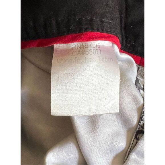 Fox Racing Board Shorts Mens 33 Black White Graphiti Cargo Pocket Unlined - Picture 6 of 6